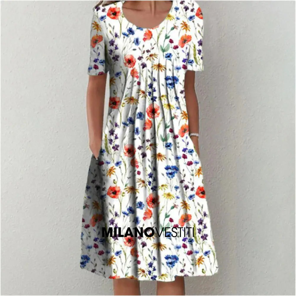Elegantes und raffiniertes Alice-Kleid aus Baumwolle