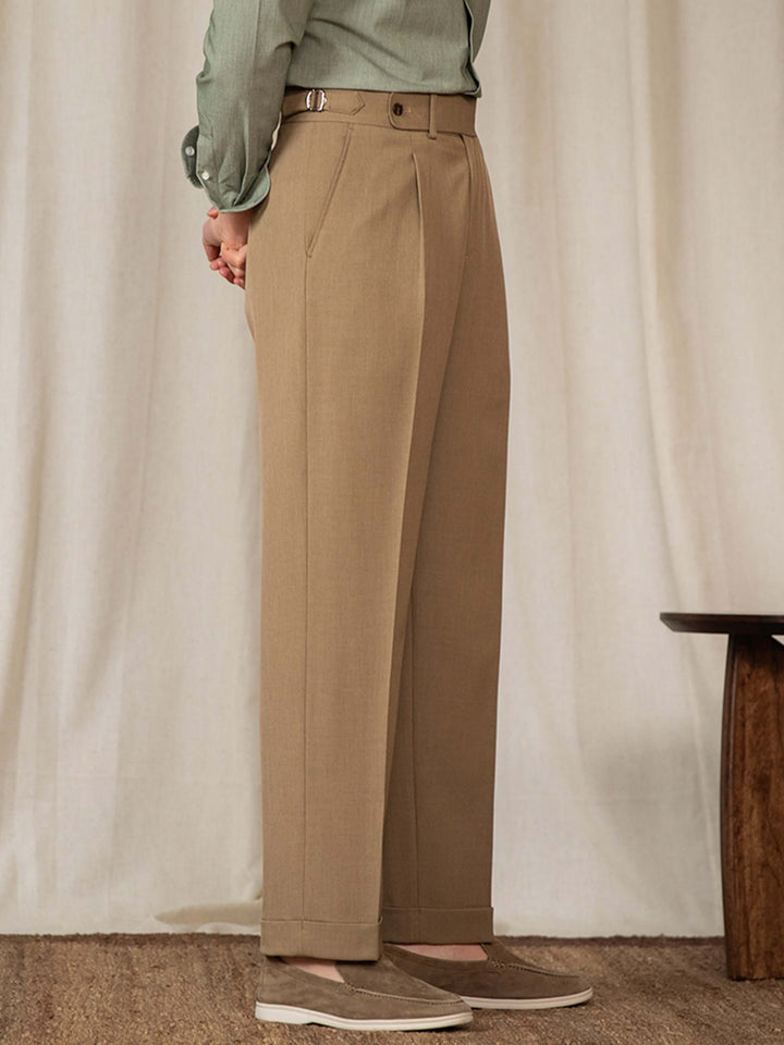 Stylische Herrenhose mit hoher Taille für einen eleganten und bequemen Look