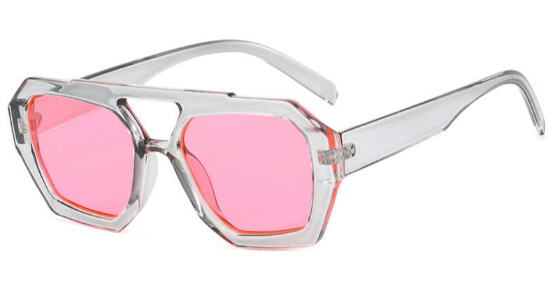 Mikka | Trendy Geometrische Zonnebril voor een Stijlvolle Look