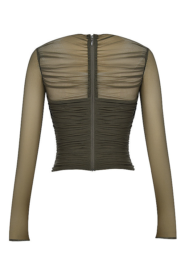 Modny damski top warstwowy – idealny do eleganckich i stylowych stylizacji