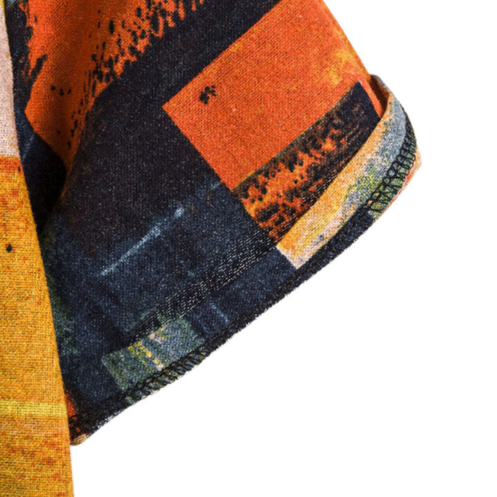 Stylisches Herren-T-Shirt im Retro-Stil mit modernem Druck - ein trendiger und einzigartiger Look