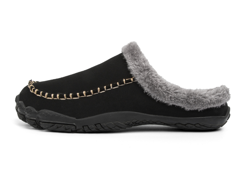 Heidi-Mode - Elegante und bequeme Winterpantoffeln mit rutschfester Gummisohle für Herren