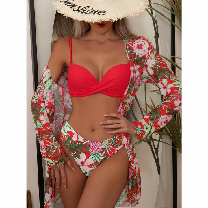 Paoleen | Ensemble de Bikini Élégant avec Voile Cover-Up pour un look sophistiqué
