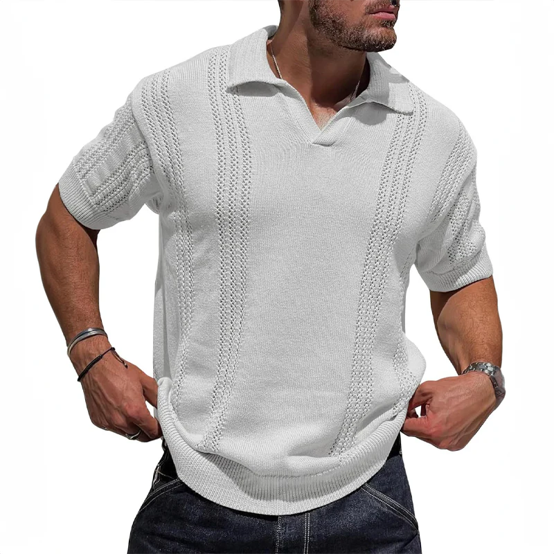 Stylisches Sommer-Poloshirt aus natürlichem Leinen - Andy