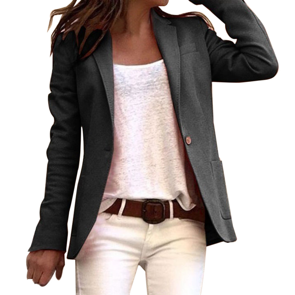 Stylischer und taillierter Damenblazer mit elegantem Revers - Must-have für besondere Anlässe