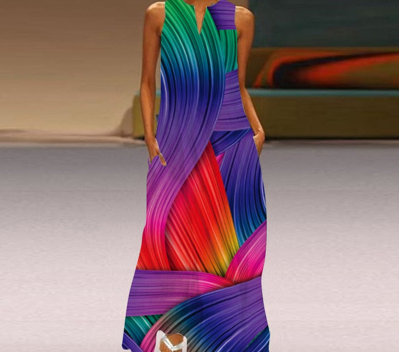 Stilvolles ärmelloses Damenkleid für besondere Anlässe