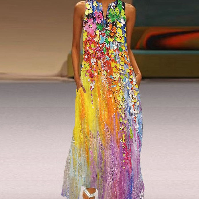 Stilvolles ärmelloses Damenkleid für besondere Anlässe