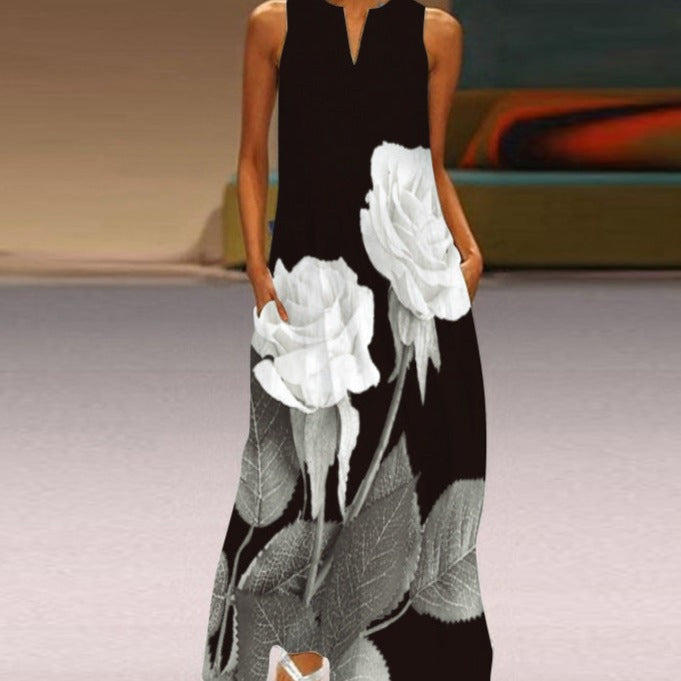 Stilvolles ärmelloses Damenkleid für besondere Anlässe