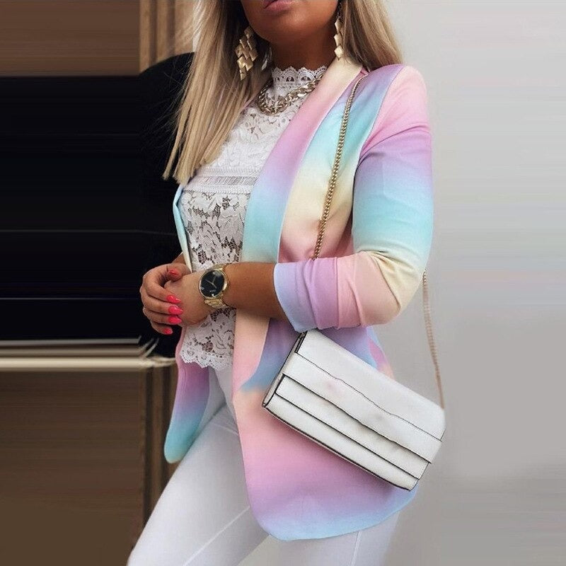 Stylowa damska marynarka z długim rękawem – idealna na każdą okazję