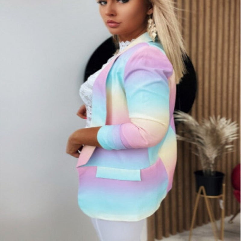 Stylowa damska marynarka z długim rękawem – idealna na każdą okazję