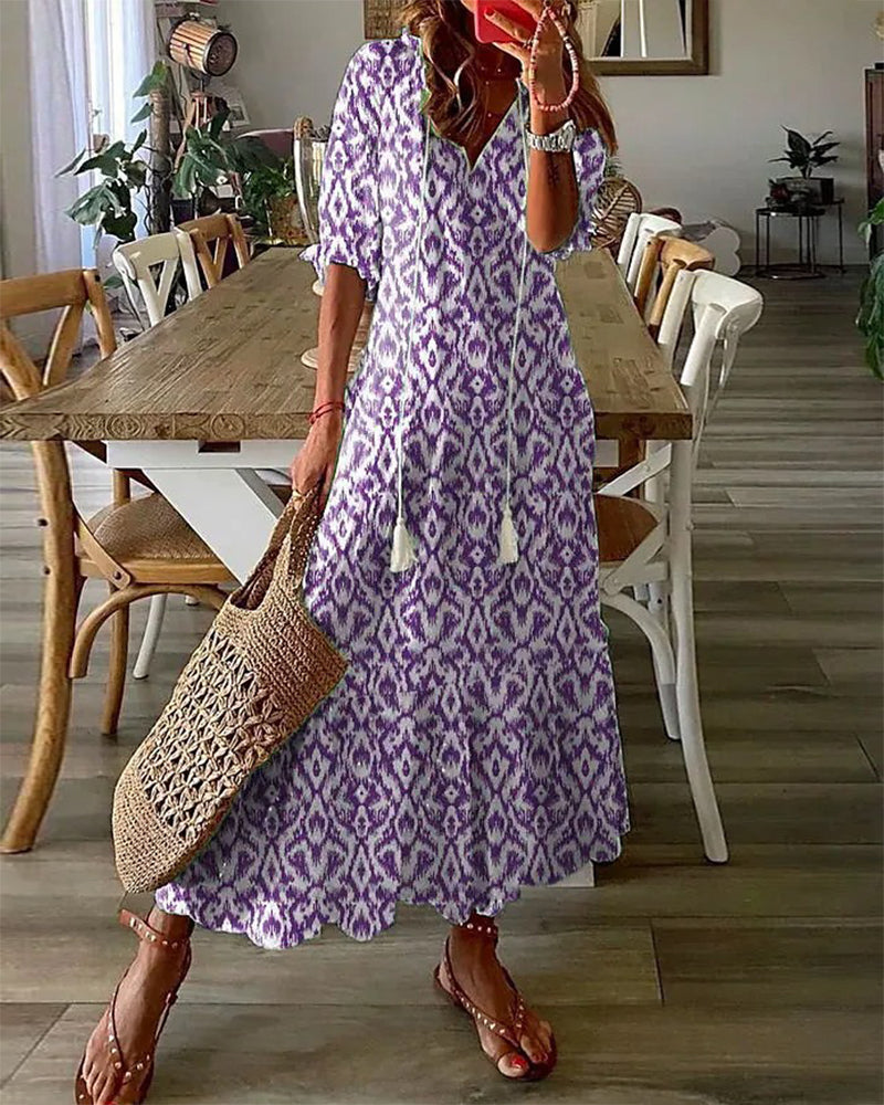 Stilvolles langärmeliges Damenkleid für besondere Anlässe