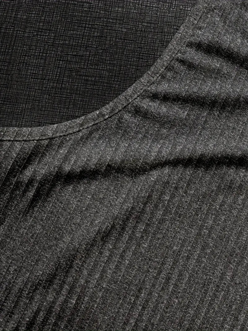 Ärmelloses Herren-T-Shirt mit Rundhalsausschnitt - perfekter Sitz und Komfort beim Training