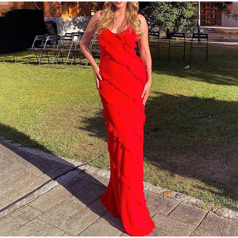 Verführerisches Ravenna™ Chiffonkleid mit offenem Rücken und auffälligem Schlitz - betonen Sie Ihre Weiblichkeit