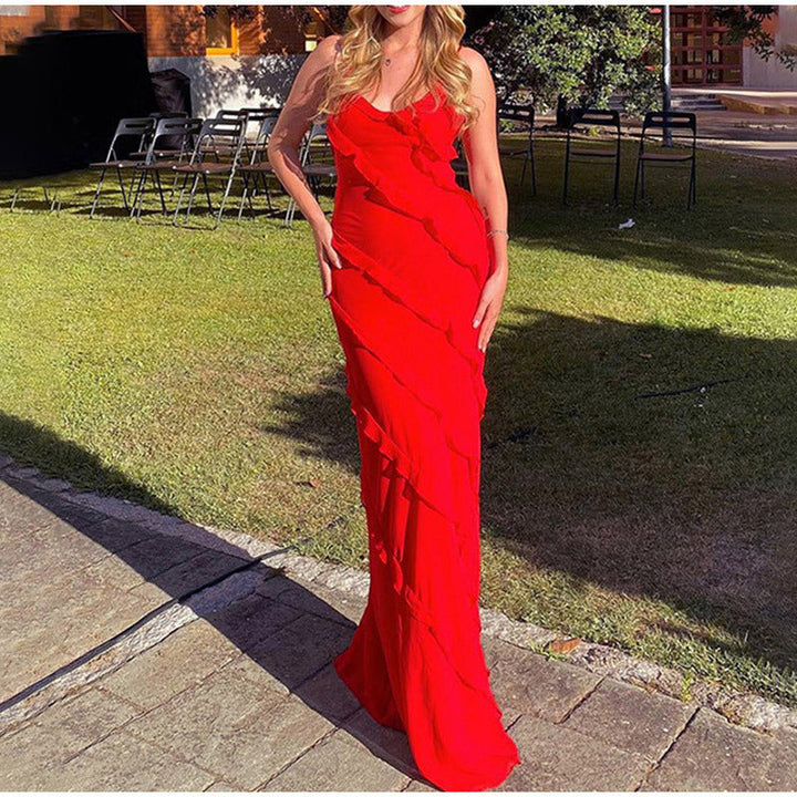 Verführerisches Ravenna™ Chiffonkleid mit offenem Rücken und auffälligem Schlitz - betonen Sie Ihre Weiblichkeit