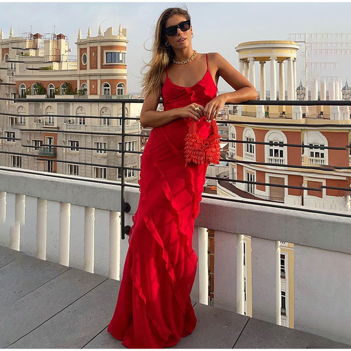 Verführerisches Ravenna™ Chiffonkleid mit offenem Rücken und auffälligem Schlitz - betonen Sie Ihre Weiblichkeit