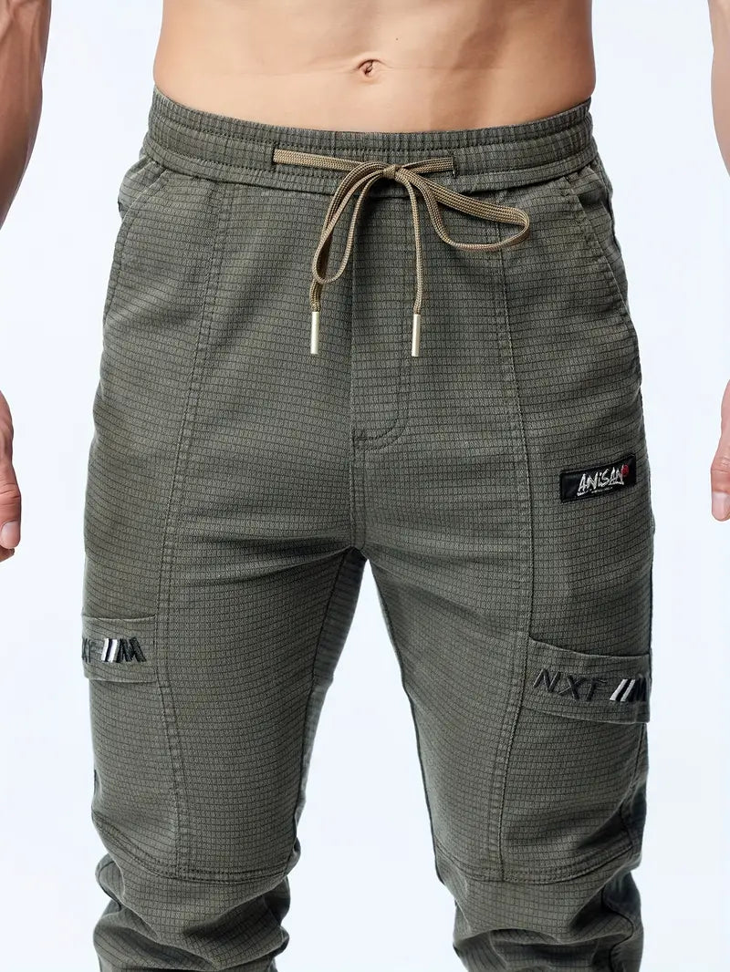 Modische Herren-Jogginghose mit Kordelzug und elastischer, taillierter Passform für maximalen Komfort