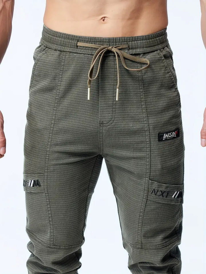 Modische Herren-Jogginghose mit Kordelzug und elastischer, taillierter Passform für maximalen Komfort