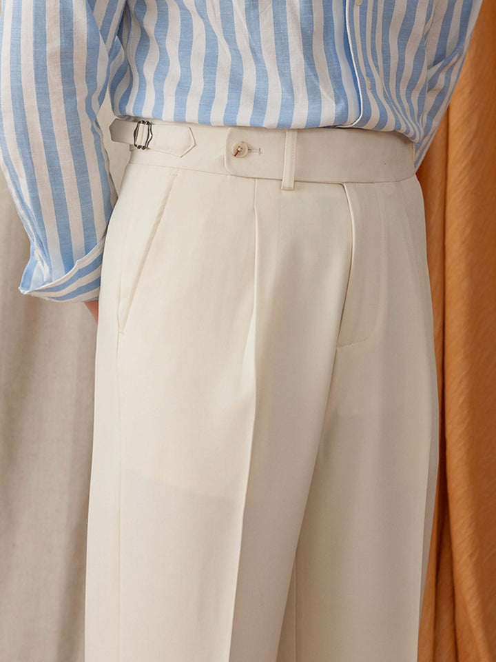 Stylische Herrenhose mit hoher Taille für einen eleganten und bequemen Look