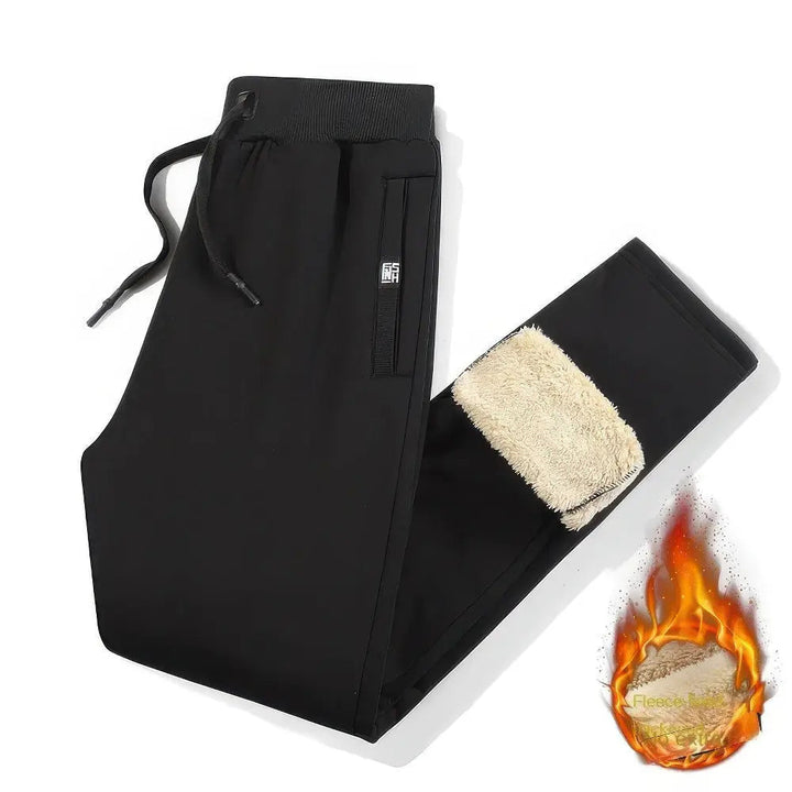 Bequeme Herren-Laufhose mit warmem Fleece-Futter