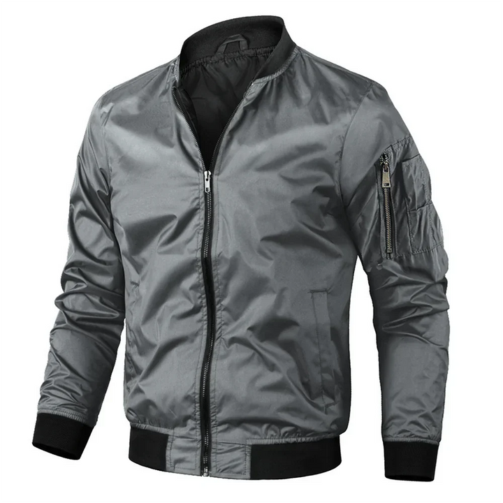 Stylische Herren-Bomberjacke mit Reißverschluss für einen einzigartigen Look