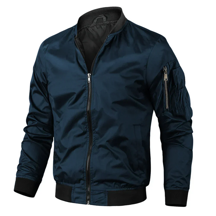 Stylische Herren-Bomberjacke mit Reißverschluss für einen einzigartigen Look