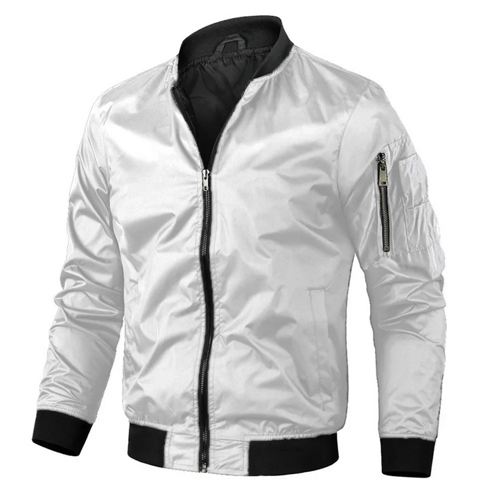 Stylische Herren-Bomberjacke mit Reißverschluss für einen einzigartigen Look