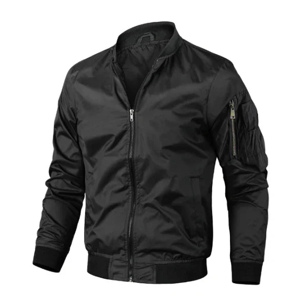Stylische Herren-Bomberjacke mit Reißverschluss für einen einzigartigen Look