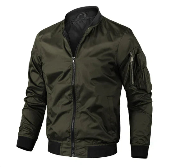 Stylische Herren-Bomberjacke mit Reißverschluss für einen einzigartigen Look