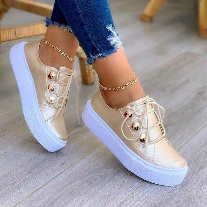 Modne i kolorowe damskie sneakersy ze skóry