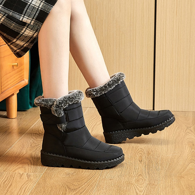 Bequeme und warme Winterstiefel für Damen - ideal für kalte Tage, bieten Komfort und Schutz