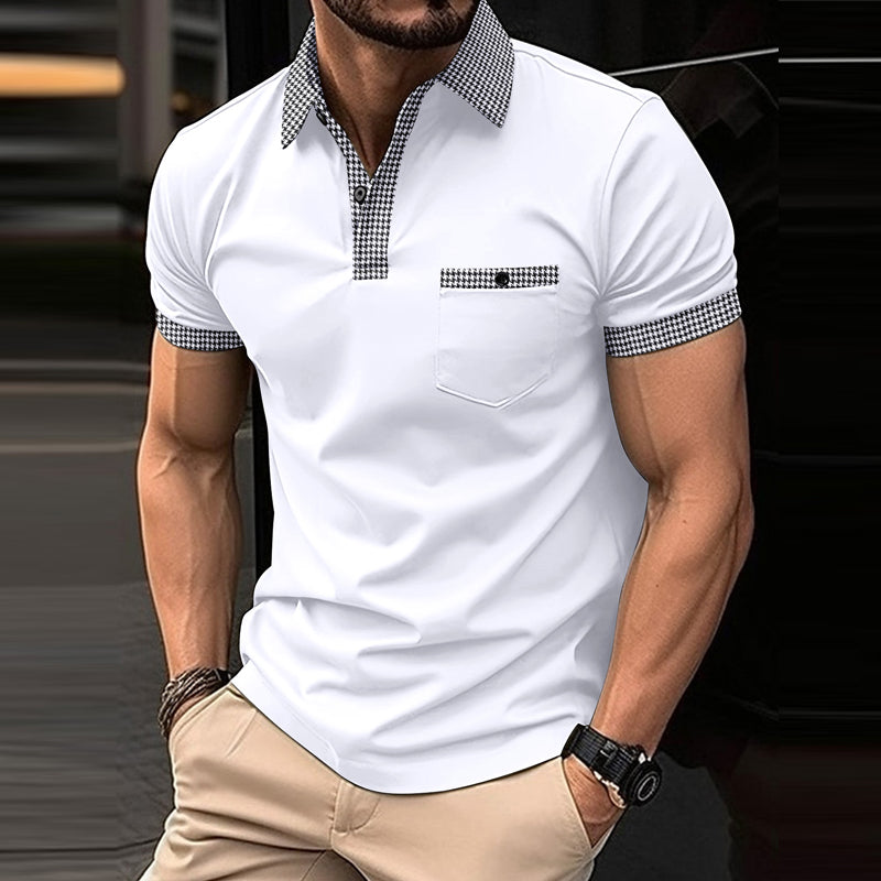 Serenzo - Modisches Herren-Poloshirt mit attraktivem Karomuster