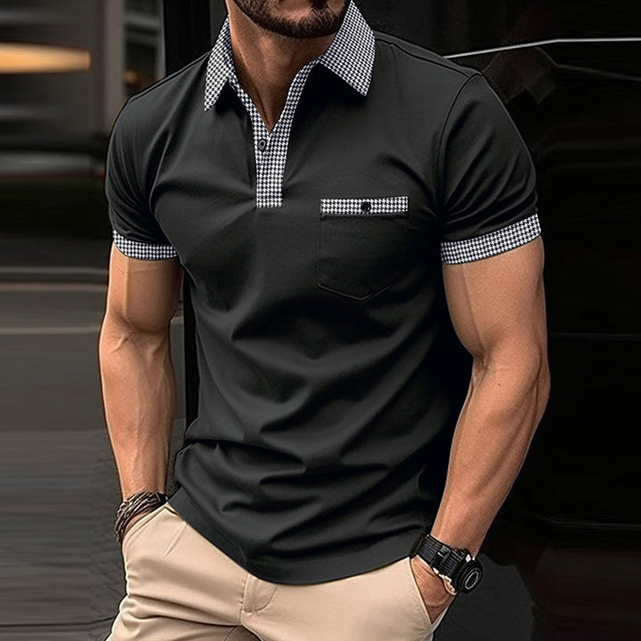 Serenzo - Modisches Herren-Poloshirt mit attraktivem Karomuster