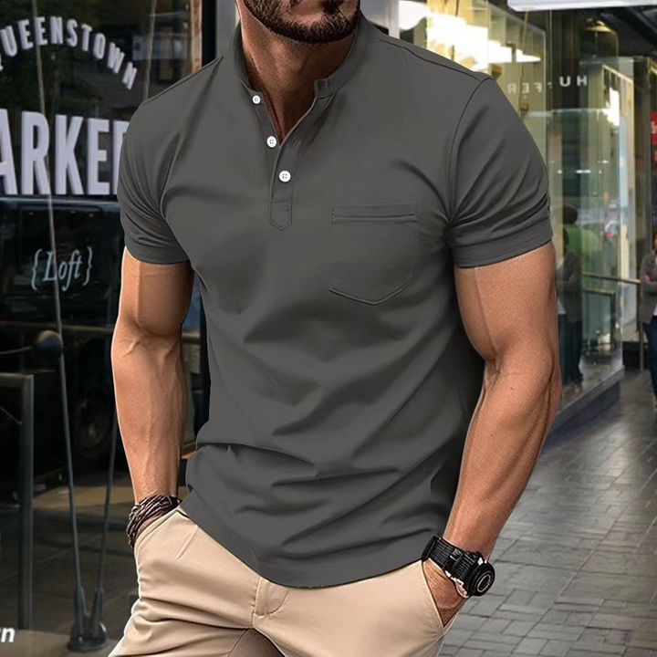 Elegantes Herren-Poloshirt mit halbem Kragen - Stil und Klassiker in einem