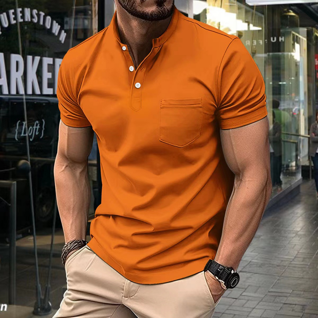 Elegantes Herren-Poloshirt mit halbem Kragen - Stil und Klassiker in einem