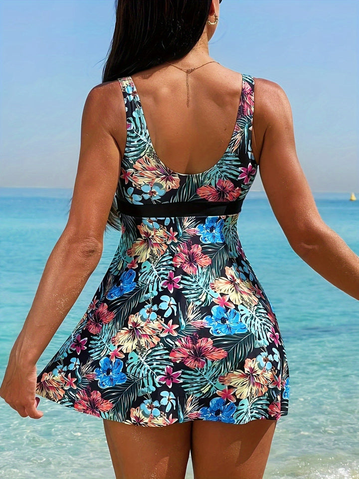 Beri Luxe Zwemset met Vrolijk Tropisch Tuniekje en Shorts - Perfect voor een Strandvolle Zomer
