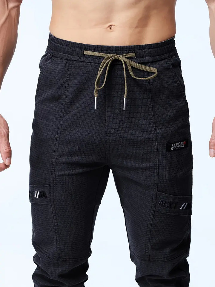 Modische Herren-Jogginghose mit Kordelzug und elastischer, taillierter Passform für maximalen Komfort