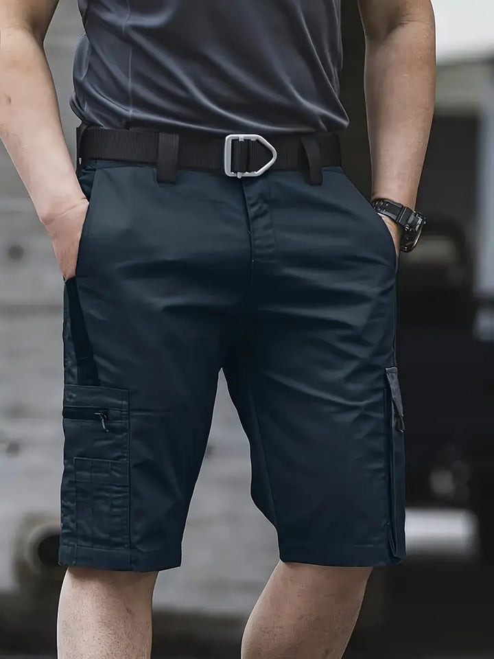 Męskie szorty outdoor cargo z wieloma funkcjonalnymi kieszeniami dla aktywnych mężczyzn