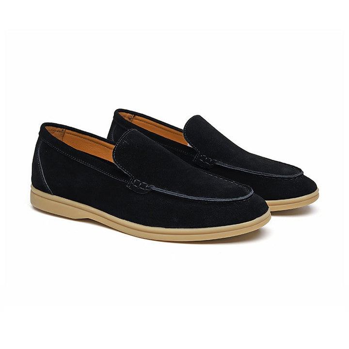 Modische Herren-Slipper aus Wildleder im modernen Milano-Stil