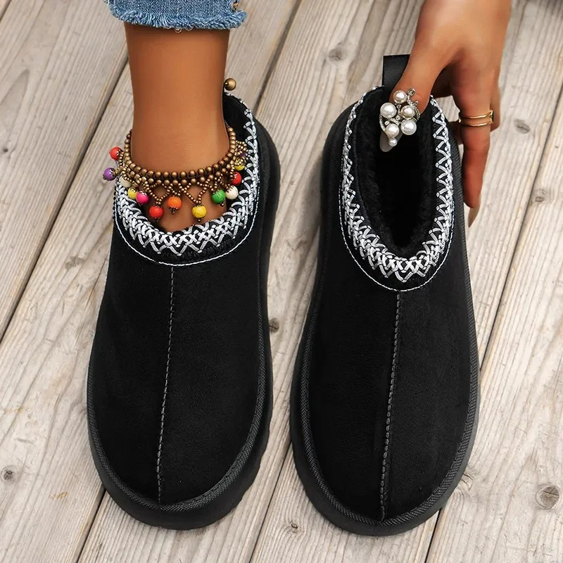 Ornella™ - Schneestiefel aus Leder mit weichem Plüsch-Plateau für außergewöhnlichen Komfort