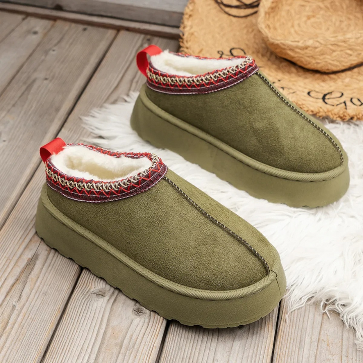 Ornella™ - Schneestiefel aus Leder mit weichem Plüsch-Plateau für außergewöhnlichen Komfort