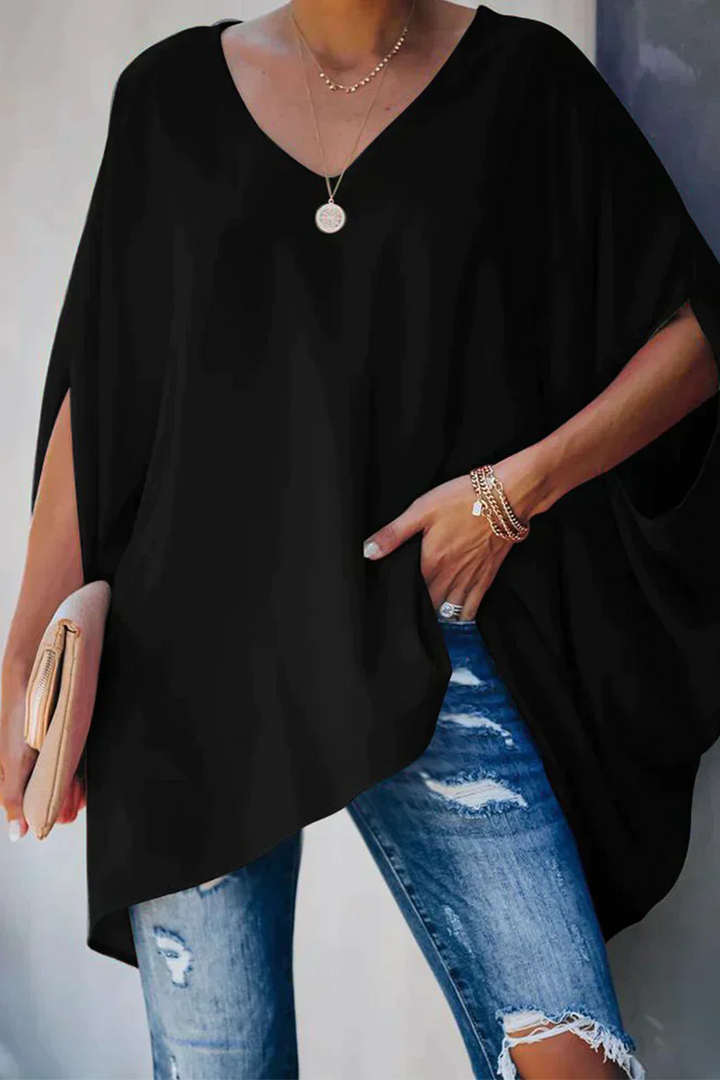 Elegante weite Damenbluse - perfekt für einen stilvollen Sommertag