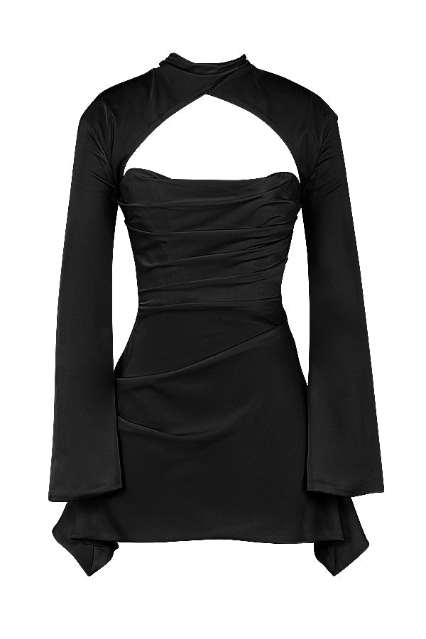 Stilvolles und verführerisches elegantes drapiertes Korsettkleid für Frauen