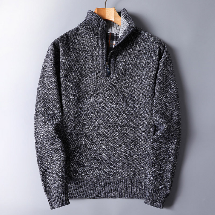 Bequemer Herrenpullover mit Reißverschluss - ideal für den Alltag