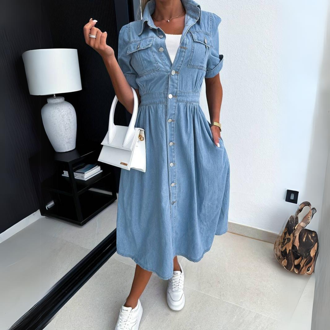 Elegantes Damenkleid aus Denim - ein vielseitiger Stil für jede Gelegenheit