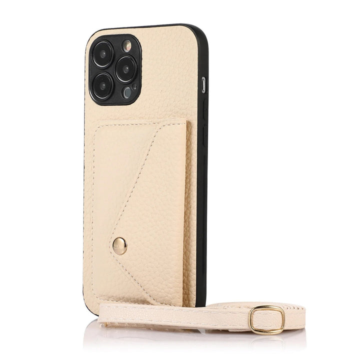 Catherine Luxe Elegante Lederen Crossbody Telefoonhoes voor Moderne Bescherming