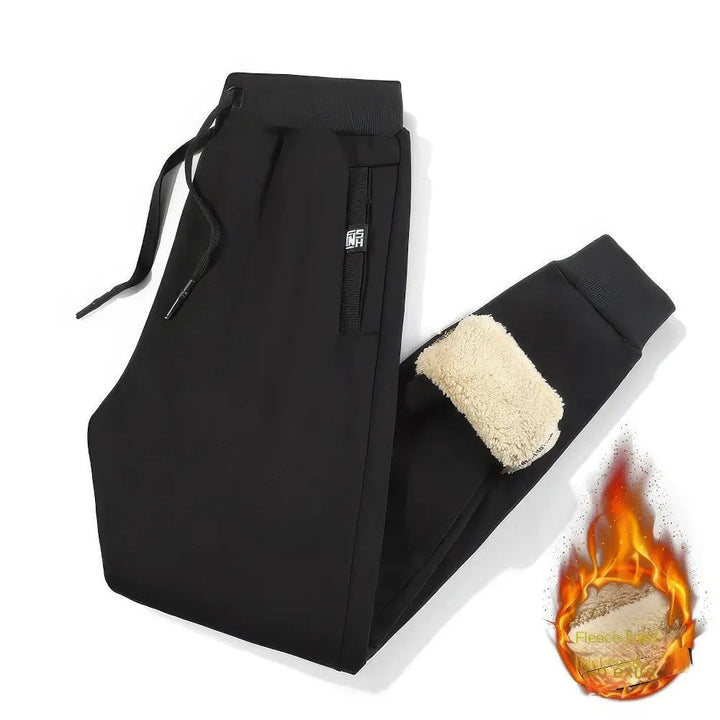 Bequeme Herren-Laufhose mit warmem Fleece-Futter