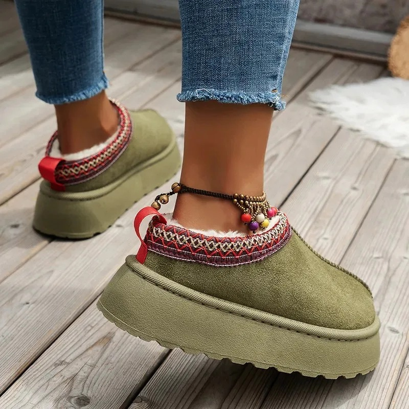 Ornella™ - Schneestiefel aus Leder mit weichem Plüsch-Plateau für außergewöhnlichen Komfort