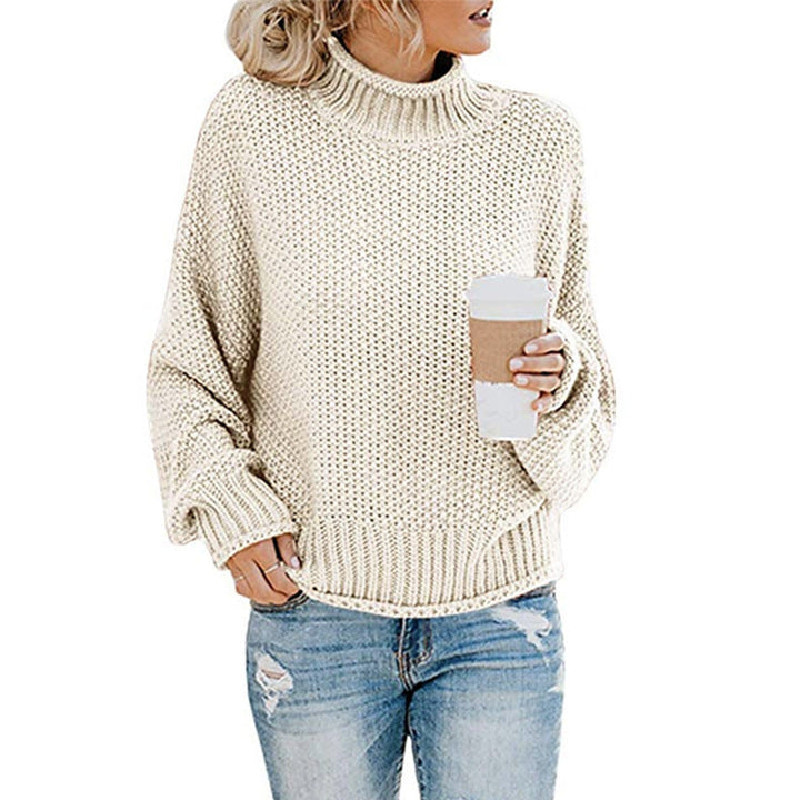 Eleganter Damenpullover mit hohem Kragen - eine stilvolle und warme Lösung für kalte Tage