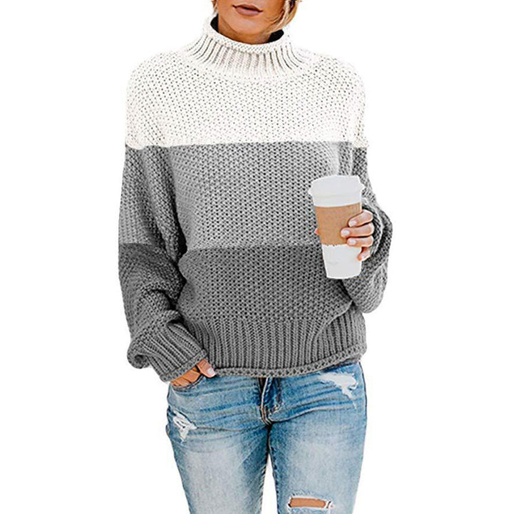 Eleganter Damenpullover mit hohem Kragen - eine stilvolle und warme Lösung für kalte Tage