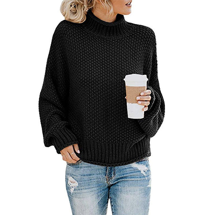 Eleganter Damenpullover mit hohem Kragen - eine stilvolle und warme Lösung für kalte Tage